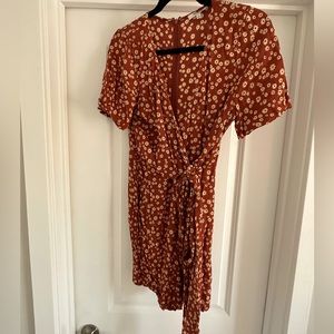 Madewell wrap front romper